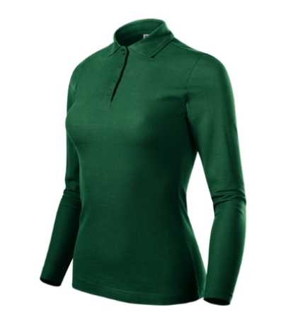 Dámska polokošeľa (MALFINI Pique Polo LS) > zelená (dark) > XS