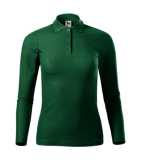 Dámska polokošeľa (MALFINI Pique Polo LS) > zelená (dark) > XS