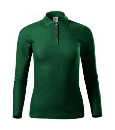 Dámska polokošeľa (MALFINI Pique Polo LS) > zelená (dark) > XS