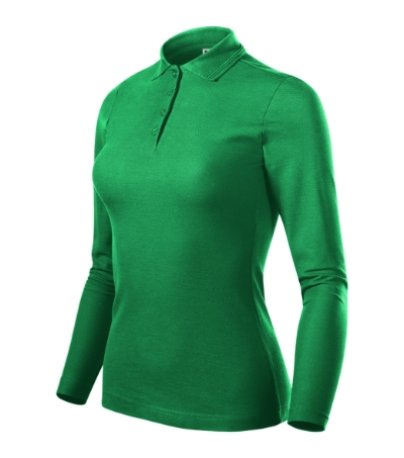 Dámska polokošeľa (MALFINI Pique Polo LS) > zelená (trávová) > M