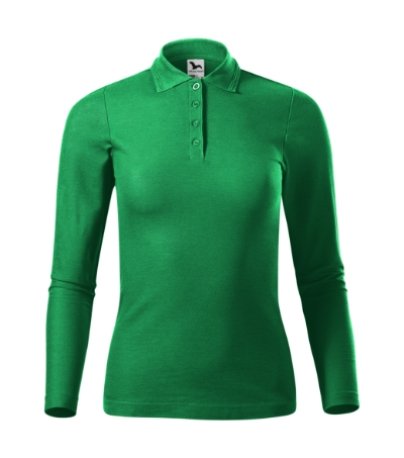 Dámska polokošeľa (MALFINI Pique Polo LS) > zelená (trávová) > M