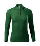 Dámska polokošeľa (MALFINI Pique Polo LS) > zelená (fľaškovo) > XS
