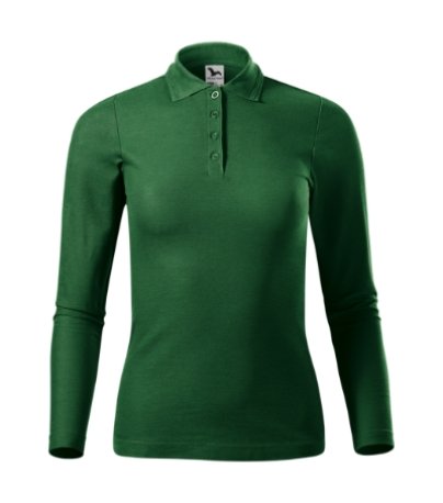 Dámska polokošeľa (MALFINI Pique Polo LS) > zelená (fľaškovo) > XS