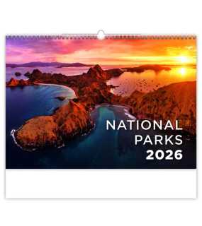 Nástenný kalendár (National Parks 2026) - 45 x 38,5 cm