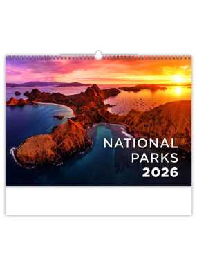 Nástenný kalendár (National Parks 2026) - 45 x 38,5 cm