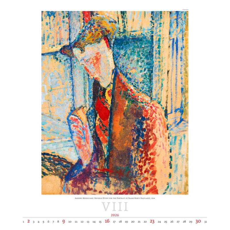 Nástenný kalendár (Expressionism 2026) - 45 x 59 cm