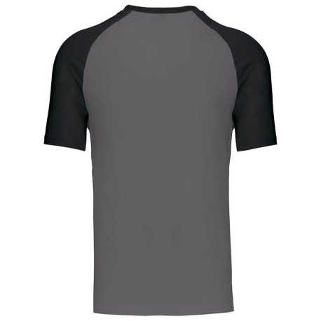 Unisex tričko (KARIBAN SLEEVE T-SHIRT) > šedá (slate) / čierna > 2XL