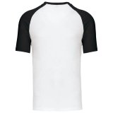 Unisex tričko (KARIBAN SLEEVE T-SHIRT) > biela / čierna > 2XL