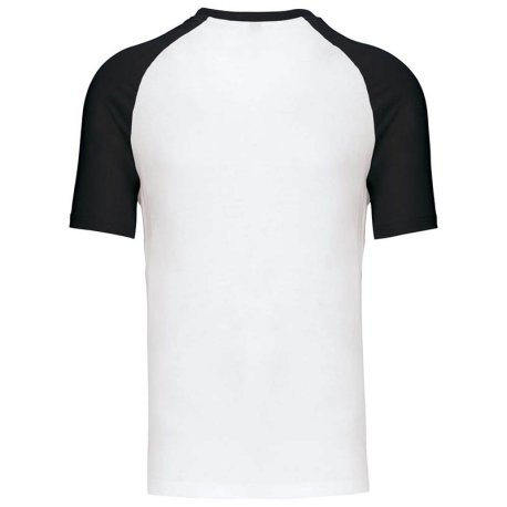 Unisex tričko (KARIBAN SLEEVE T-SHIRT) > biela / čierna > 2XL