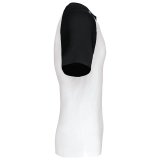 Unisex tričko (KARIBAN SLEEVE T-SHIRT) > biela / čierna > 2XL