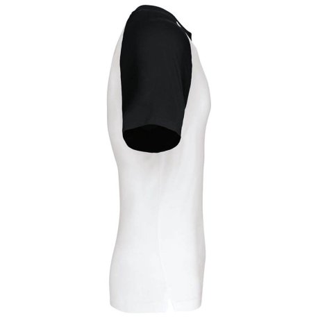 Unisex tričko (KARIBAN SLEEVE T-SHIRT) > biela / čierna > 2XL