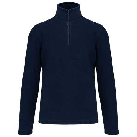 Unisex fleece mikina ( Kariban Enzo Zip Neck Outdoor Fleece ) > modrá (navy) > 2XL
