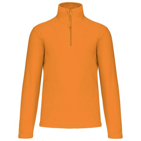 Unisex fleece mikina ( Kariban Enzo Zip Neck Outdoor Fleece ) > oranžová > XL