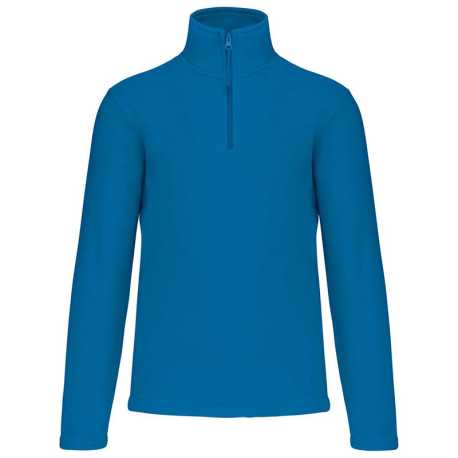 Unisex fleece mikina ( Kariban Enzo Zip Neck Outdoor Fleece )>modrá (tropical)>XL