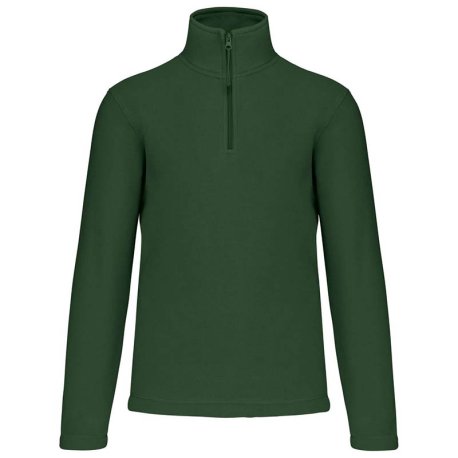 Unisex fleece mikina ( Kariban Enzo Zip Neck Outdoor Fleece )>zelená (forest)>2XL