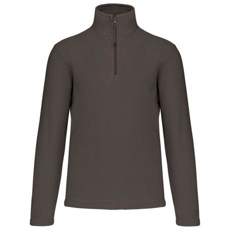 Unisex fleece mikina ( Kariban Enzo Zip Neck Outdoor Fleece ) > zelená (olive) > XL