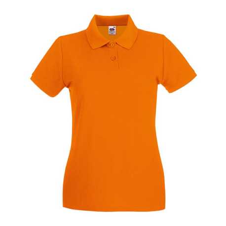 Dámska polokošeľa (FRUIT OF THE LOOM New Lady-Fit Premium Polo ) > oranžová > 2XL