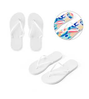 Žabky na sublimáciu S/M > biela