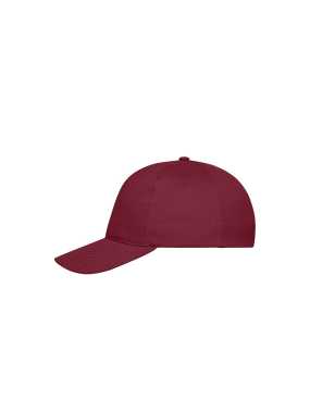 Šiltovka (MB 5 Panel Cap Bio Cotton) > červená (burgundy)