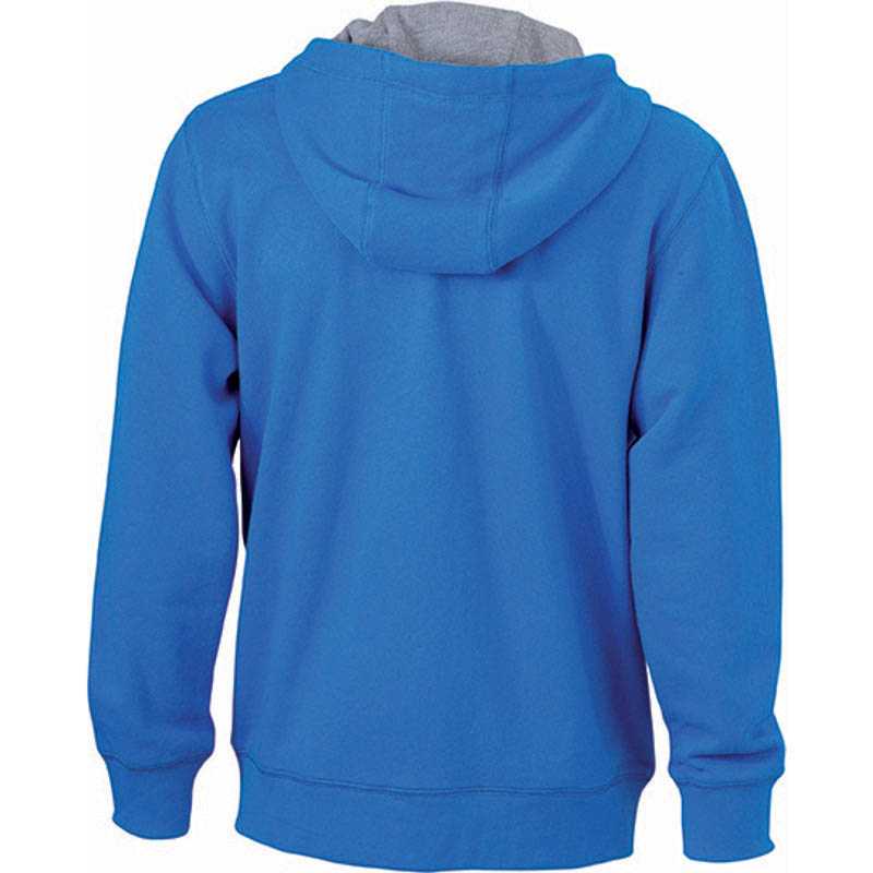 Pánska mikina (JN Men's Lifestyle Zip-Hoody) > modrá (cobalt) / šedá (heather) > S