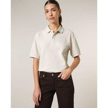 Unisex polokošeľa (STANLEY\STELLA Prepster 2.0) > biela (eco heather) > 2XS