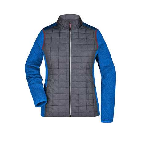 Dámska bunda(DAIBER Ladies Knitted Jacket)>modrá(royal melang)/šedá(anthra melang)>XS
