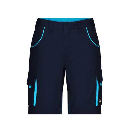 Pánske pracovné krátke nohavice(DAIBER Workwear Bermudas-Level 2)>modrá(navy)/tyrkysová>42