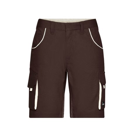 Pánske pracovné krátke nohavice(DAIBER Workwear Bermudas-Level 2)>hnedá / šedá (stone)>42