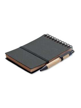 Recyklovaný zápisník s perom > šedá (dark)