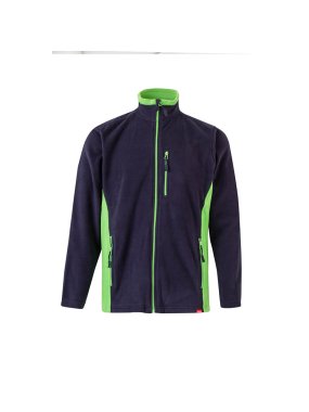 Pánska bunda (VELILLA TWO-TONE FLEECE JACKET) > modrá (navy) / zelená (lime) > XS