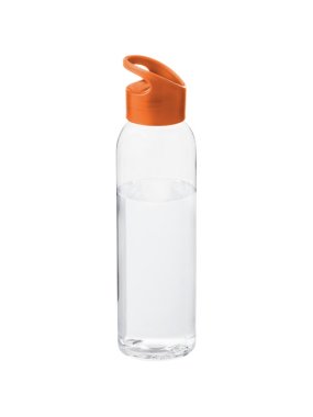 Fľaša na pitie > oranžová / transparentná