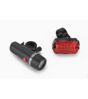 Súprava osvetlenia na bicykel > čierna