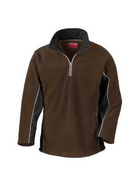Unisex mikina (RESULT TECH3™ SPORT FLEECE TOP) > hnedá (coffee) / čierna > M