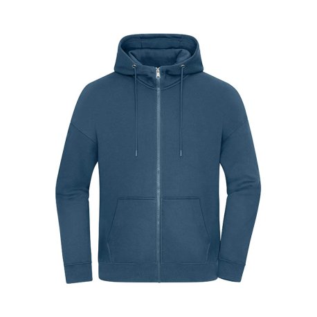 Unisex mikina (DAIBER Oversized Hooded Jacket UNISEX) > modrá (dusty) > 2XS