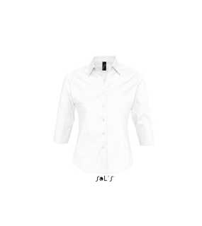 Dámska košeľa (SOLS EFFECT LADIES 3/4 SLEEVE STRETCH SHIRT) > biela > L
