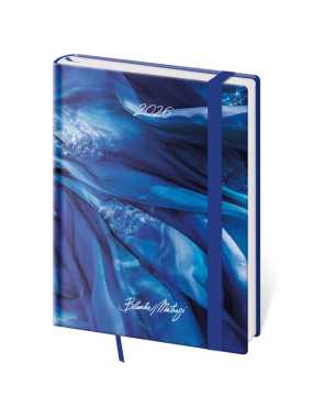 Diár s gumičkou (Vario 2026) - 12 x 16,5 cm > Matragi Blue > týždenný B6