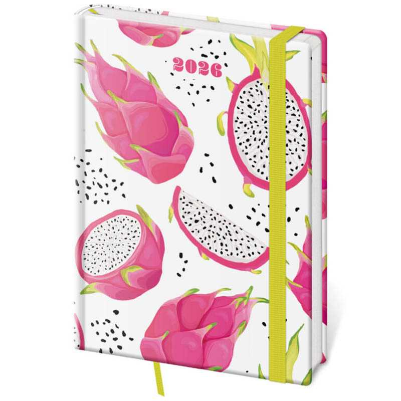 Diár s gumičkou (Vario 2026) - 14,5 x 20,5 cm > Pitaya > týždenný A5
