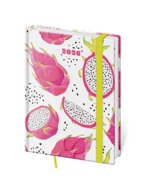 Diár s gumičkou (Vario 2026) - 12 x 16,5 cm > Pitaya > týždenný B6