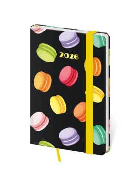 Diár s gumičkou (Vario 2026) - 9 x 14 cm > Macarons > týždenný vreckový
