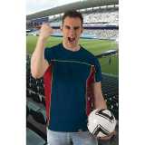 Pánske tričko (FURIA) > modrá (orion navy)/červená (lotto)/žltá (lemon) > 2XL