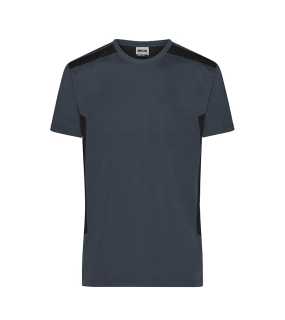 Pánske tričko (JN Mens Workwear T-Shirt STRONG) > šedá (carbon) / čierna > L