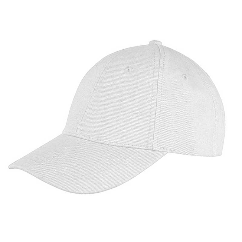 6 panelová šiltovka (RESULT Core Recycled Low Profile Cap) > biela