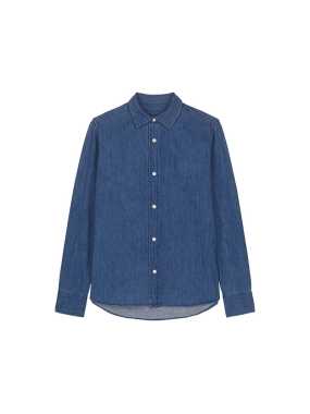 Dámska košeľa (STANLEY\STELLA Stella Denim Shirt) > modrá (mid wash) > 3XL
