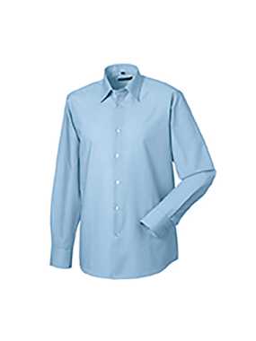 Pánska košeľa(Long Sleeve Easy Care Tailored Oxford RUSSELL) > modrá (oxford) > M