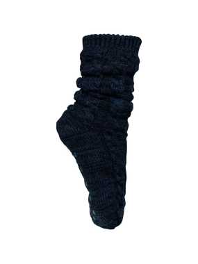 Ponožky (Kariban SHERPA-LINED LOUNGE SOCKS) > modrá (night navy melange)
