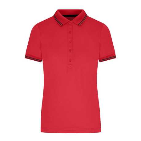 Dámska polokošeľa (DAIBER Ladies' Functional Polo) > červená / čierna > M