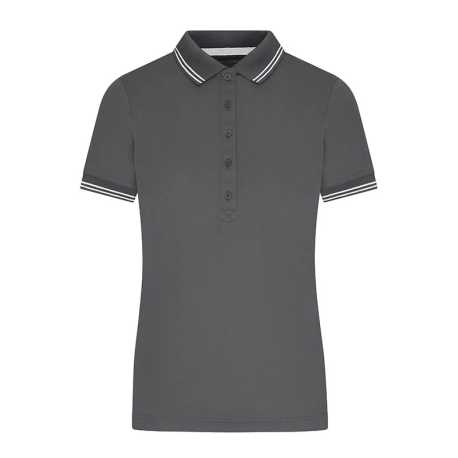 Dámska polokošeľa (DAIBER Ladies' Functional Polo) > šedá (graphite) / biela > XS