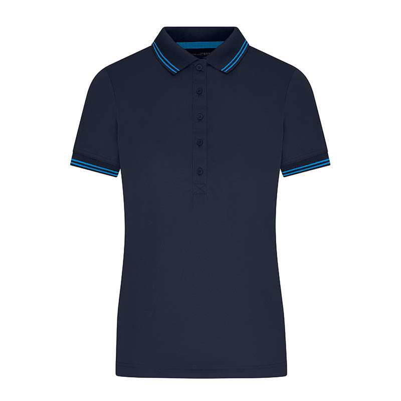 Dámska polokošeľa (JN Ladies' Functional Polo) > modrá (navy) / modrá (bright) > XS