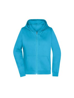 Dámska mikina (JN Promo Zip Hoody Lady) > tyrkysová > 2XL