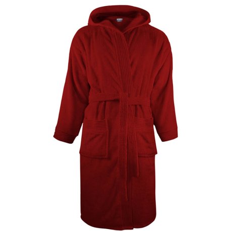 Unisex župan (THE ONE Bathrobe Hooded) > bordová > 2XL/3XL